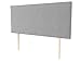 LA WEB DEL COLCHON - Cabecero tapizado Paros Big para Cama de 160 (170 x 115 cms) Gris Claro Textil Suave | Cama Juvenil | Cama Matrimonio | Cabezal Cama |