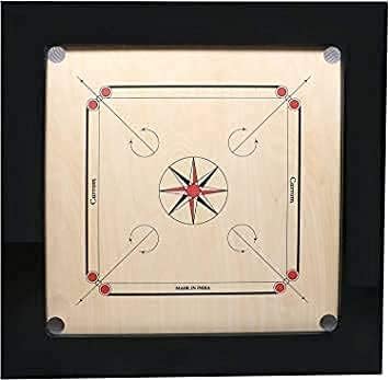 Image of KMT 32 Inch Carrom Board Full Size Matte Finish | Smooth Playing Surface | Assam Plywood| Indoor Board Game for Kids & Adults | Family Recreation & Skill Practice (36 INCH)