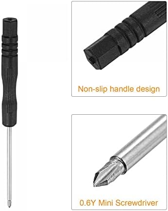 sourcing map 0.6Y Mini Screwdriver for Watch Eyeglasses Metal Buckle Electronics Repair, 5 Pcs