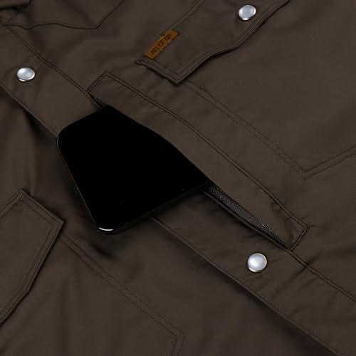 Men's Long Sleeve Stockyard Pearl Snap Shirt, Breathable Button-Down Western Shirt for Men4