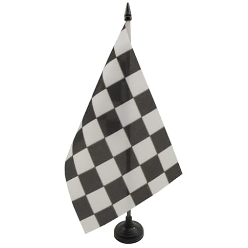 BANDERA de MESA A CUADROS NEGROS Y BLANCOS 21x14cm - BANDERINA de DESPACHO DE CARRERAS AUTOMOVILES - NEGRO Y BLANCO 14 x 21 cm - AZ FLAG | Ya disponible en tu tienda friki favorita! En mundofriki.es! BANDERA de MESA A CUADROS NEGROS Y BLANCOS 21x14cm - BANDERINA de DESPACHO DE CARRERAS AUTOMOVILES - NEGRO Y BLANCO 14 x 21 cm - AZ FLAG | Ya disponible en tu tienda friki favorita! En mundofriki.es!