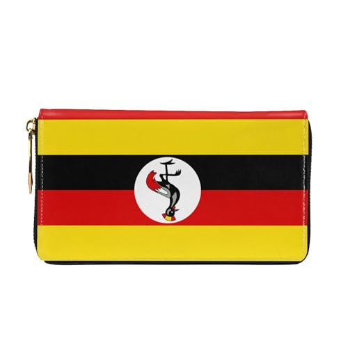 SEAEAGLE Flag of Uganda Womens Longer Wallet Card Holder Fashion Long Hand Bag4