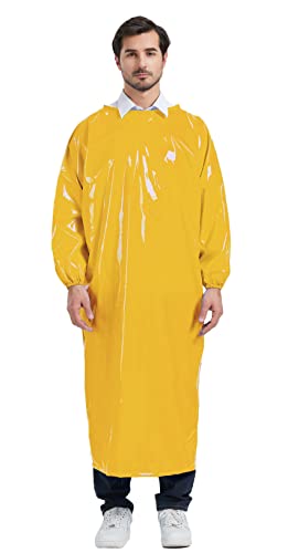 Nanxson Unisex wasserdicht Langarm Schürze TPU umweltfreundlich Küche Arbeitsschürze Fleischerschürze Metzgerschürze