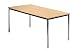 Produktbild Besprechungstisch Rundfuß 160x80 Buche Chrom Bürotisch Allzwecktisch