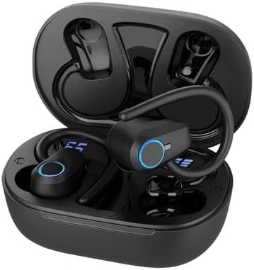 Fone de Ouvido, Bluetooth 5.4, IPX4 à Prova D'Água, Com Microfone...