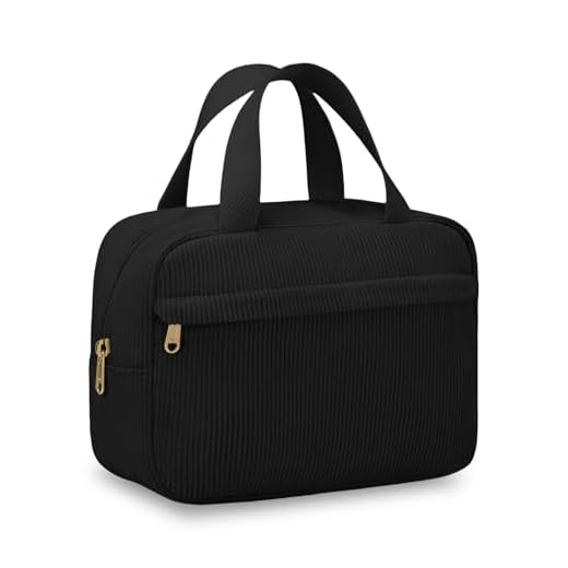 Aucuu Trousse de Toilette Voyage, Trousses de Maquillage en Corduroy, Sacs à Main Portables, Trousse Maquillage Grande Capacité, Cosmétiques à Glissière Portable pour Femme et Homme