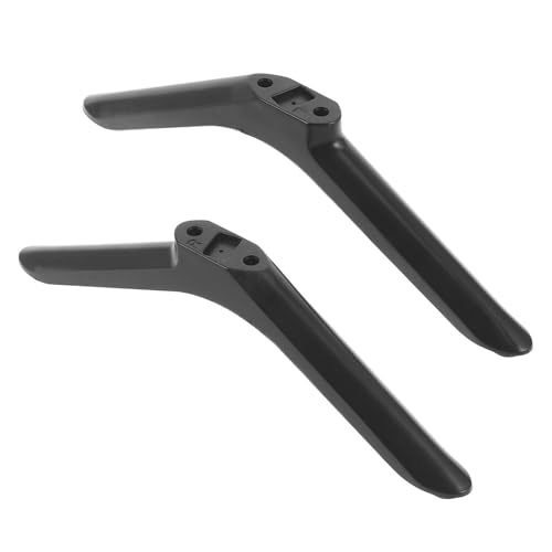 Lurrose Base de Pantalla Plana con Patas Antideslizantes y Tornillos para Soporte de Televisión Inteligente, Fácil de Instalar en Cocinas y Múltiples Ambientes, 1 Par de Plástico Negro