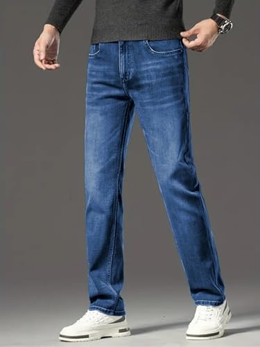 Image of Ben Martin Men's Smart Fit Stretchable Jeans || Mid-Rise Denim Pants with Whisker Wash || Premium Casual Wear Jean for Men || 5 Pocket Jean's for Men's (3)