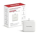 SwitchBot Smart Switch Toggle (Ricaricabile) - Fingerbot per Interruttori, Spinta 1.0kgf, USB-C, App e Timer, aggiungere Hub per Alexa, Siri e Matter
