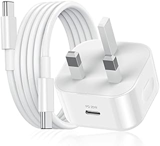 iPad Pro Charger Plug, 20W USB C Fast Wall Charger and 2M USB C Cable Lead,Quick Plug Power Adapter Fit for iPad Pro 2022 2021 2020 2018 11/12.9 inch,iPad Air 4th/5th Gen Type C Wall 2020 Model Tablet