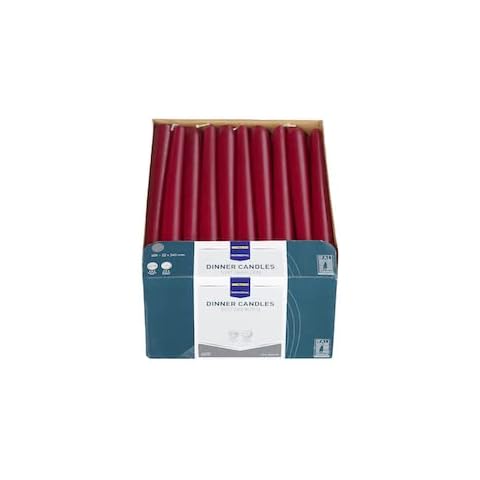 METRO Professional Vela alargada 240 x ø 22 mm burdeos 60 unidades Cover