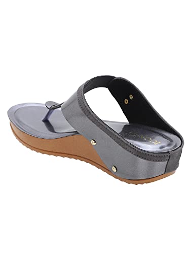Image of ICONICS Women's Heels, Grey, 5