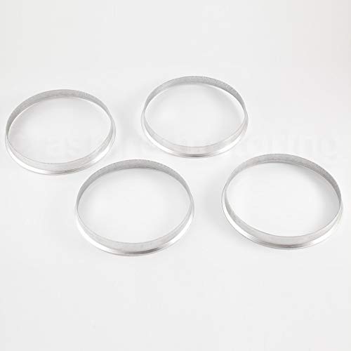 Aspire Motoring 74.1mm OD to 72.6mm ID Aluminum Hub Centric Rings (Set of 4)