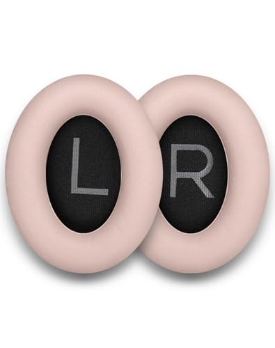 Replacement Ear Pads for Bose QC45/QCSE (Pink) | For Bose QC45 & QCSE. Protein leather, memory foam. Easy install, perfect fit. miniatura 1