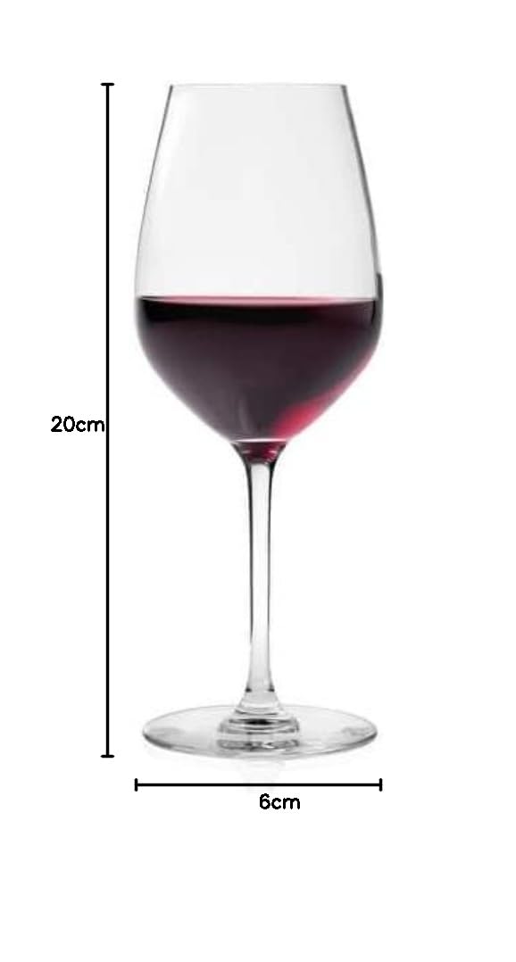 Red & White Wine Glasses Set - 4 Elegant Glasses -6 Red & White Wine Glasses Set - 4 Elegant Glasses -6