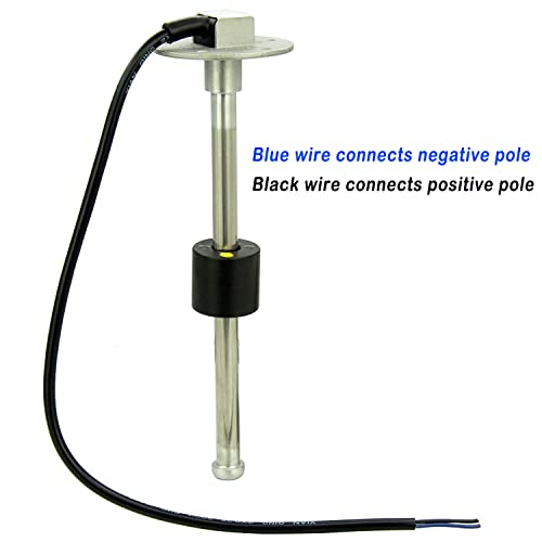 RV Marine Fuel Sending Unit, Water Level Gauge, Fuel Level Gauge, 0-190ohm Fuel Water Level Sensor Fuel Level Tank Sending Unit for Boat Truck Car RV (600mm, 5 Holes Sensor)