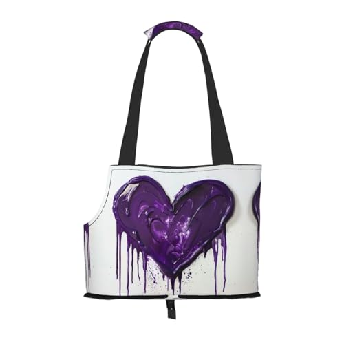 Sac de transport pour petits chiens et chats stressés violet