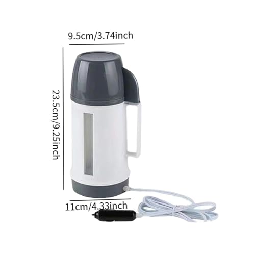 Hervidor eléctrico para auto, acero inoxidable, 12V miniatura 3