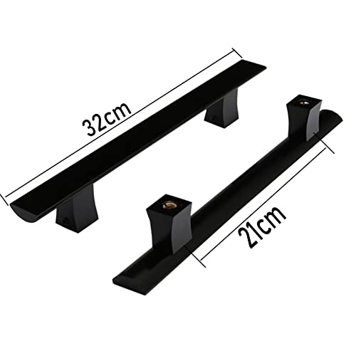 Poignée en verre et porte en bois push-pull design double