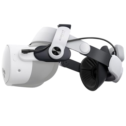 BOBOVR M3 Pro Head Strap Compatible With Meta Quest 3S,Magnetic Power Bank 5200mAh Battery Pack Head Strap Replacement Halo Strap Compatible With Oculus Quest 3 VR Accessories