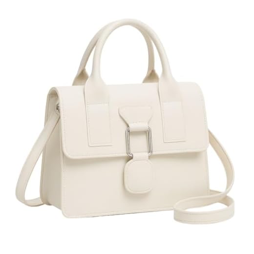 Bolsa Feminina Transversal Vintage Multi Bolso Para as Mulheres Bolsa de Ombro Bolsa de Mão (Off White)