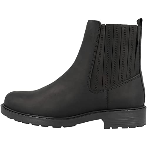 Clarks bottes mi-hautes Orinoco2 femme en cuir noir pour automne-hiver