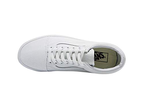 Vans Womens Old Skool Gym Athletic and Training Shoes White 6 Medium (B,M)