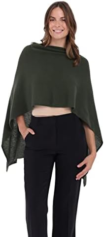 CLAUDIA NICHOLE by Alashan 100% Cashmere Luxe Dress Topper Poncho...