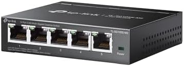 TP-Link TL-SG105S-M2 | 5-Port 2.5G Multi-Gigabit Unmanaged Network Switch, Ethernet Splitter | 2.5G Bandwidth | Plug & Play | Desktop/Wall-Mount | Fanless Metal Design | Limited Lifetime Protection