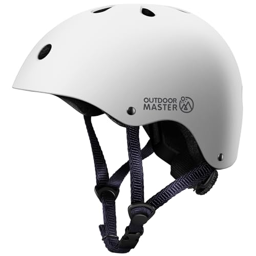 Image of OutdoorMaster Youth & Kids Bike Helmet - Adjustable Multi-Sports Skateboard Helmet with Removable Liners for Balance Bike, Kids Scooter, One Wheel Hoverboard