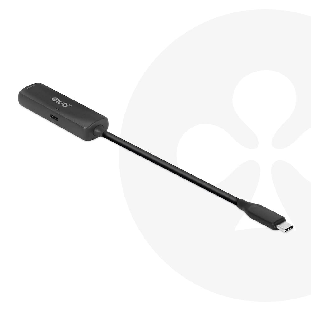 Club 3D CAC-1588 USB Gen2 Type-C a HDMI™ 8K60Hz o 4K120Hz HDR10, DSC1.2, Power Delivery 3.0 Adattatore attivo M/B.