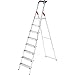 Produktbild Hailo ProfiLine S150 XXL Alu-Stufenstehleiter (8 XXL-Stufen, Plattform-Verriegelung, belastbar bis 150 kg, Ablageschale) 8818-027