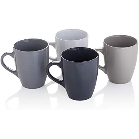 Sabichi Grey Stoneware Mugs Set of 4 Cover