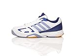 adidas hallenschuhe damen hockey leicht und atmungsaktiv adidas Herren Speedcourt 6W Sportschuh Hallenschuh, White/Navy/Light Blue (White/Navy/Light Blue, Numeric_48)