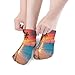 VstaDank Sunset Coconut Tree Ankle Socks 5 Pairs Fashion Invisible Low Cut Sock for Adult Casual Short Sock Soft Cozy No Show Socks