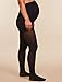 Motherhood Maternity Women's Maternity Support Pantyhose Pregnancy Over The Belly Opaque Tights, Black, X-Large