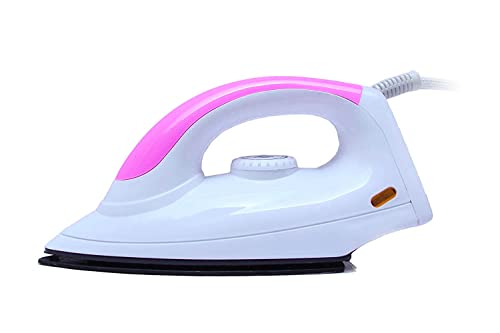NIYANK 1000W Dry Iron with German Heritage Non-Stick Coated Soleplate, (White &...