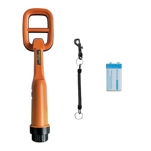 Detector de Metal Sumergible portátil Treasure Hunter GT120 sonda de Metal Puntero Impermeable 4.2 Bobina de búsqueda (Orange)