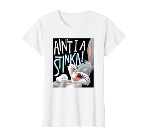 Looney Tunes Bugs Bunny Ain't I a Stinka! T-Shirt, Women, White, Small