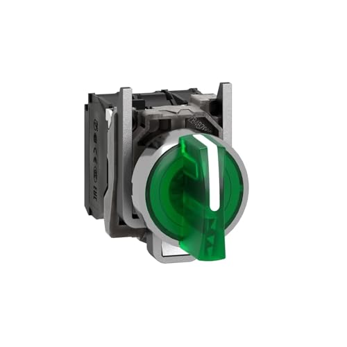 Sélecteur lumineux rotatif vert pour stabiliser vos circuits électriques 3 positions 24V