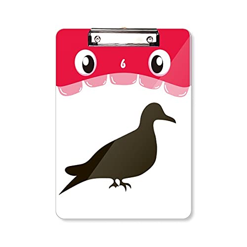 Dossier à tête plate pigeon noir bloc-notes A4 pour l'apprentissage