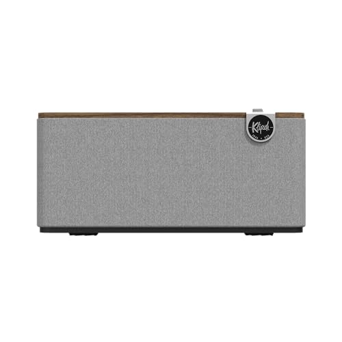 Klipsch The One Plus Premium Bluetooth Speaker System with Two 2.25” Full Range Drivers, 4.5” Woofer, Bluetooth 5.3 with Up to 40 ft. of Distance, Walnut by Klipsch - Image 4
