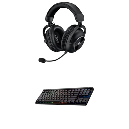 Image of Logitech G Pro X 2 Lightspeed Wireless Gaming Headset + G515 TKL Wireless Gaming Keyboard Bundle (Tactile) - Black