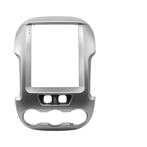 Compatible con FORD RANGER 2012-2015. Panel frontal para radio de coche 2 DIN de 9,7 pulgadas con reproductor multimedia, reproductor de vídeo,(Only Silver Frame)