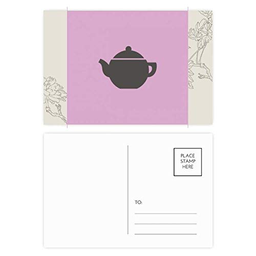 Jeu de cartes postales avec motif de fleur chinoise pour correspondance créative