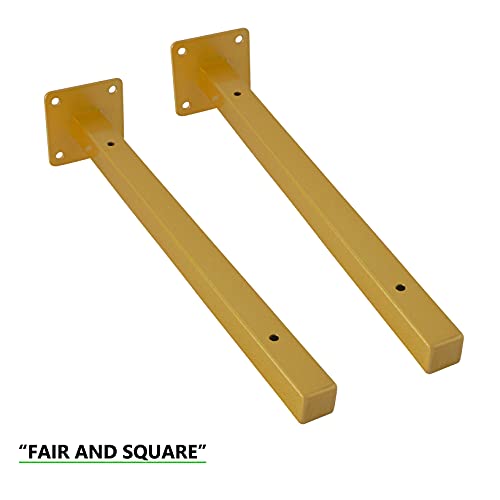 6 Pcs Gold Shelf Bracket 8 Inch Heavy Duty Brackets For Shelf Metal Wall Floating Shelving Brackets Industrial Shelf Brackets For Space Saving #TOP3