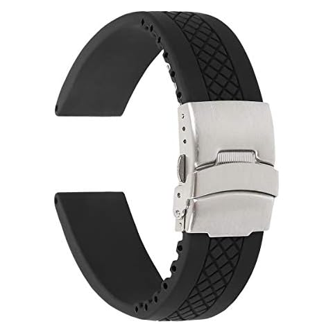 Textured Divers Clasp Watchband - 22mm Cover