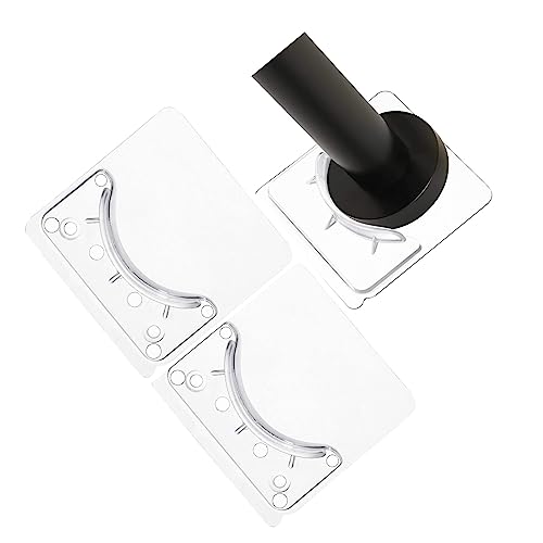 突っ張り棒 補強 強力サポート板 大 つっぱり棒落下防止 2個 耐荷重50kg 突っ張り棒落ちない トランスペアレント 突っ張り棒支え 四角形