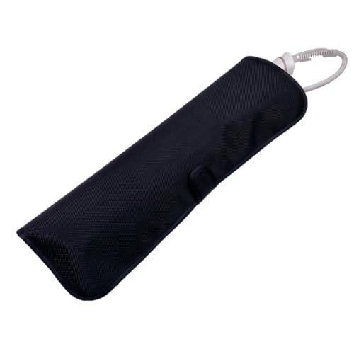KSJEHW Tapis de fer à lisser et pochette – Fabriqué à partir de feutre de sécurité résistant à la chaleur – Idéal pour la maison et les voyages...