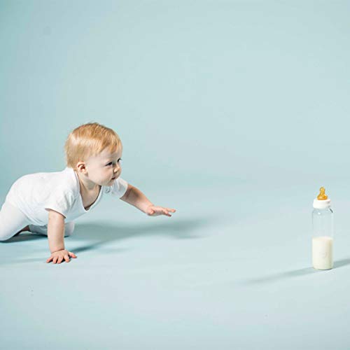 Hevea Standard Neck Glass Baby Bottles - Medium Flow Anti Colic Baby Bottles 3-24 Months - Eco-Friendly, Bpa-Free, Two-Pack (8 Oz) #TOP7